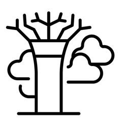 Singapore Tree Icon Outline Travel Map