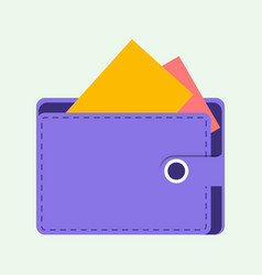 Colorful Cash Wallet Flat