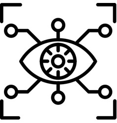 Cyber Eye Line Icon Design