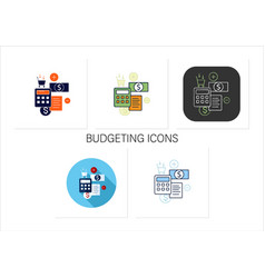 Track Spending Icons Set