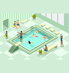 Isometric Public Swimming Pool