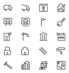 Real Estate Line Icons 3