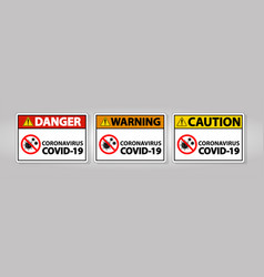 Warning Signcaution Outbreak Coronavirus Covid 19