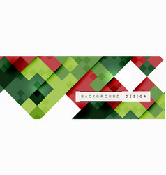 A Green And Red Background With Squares And The