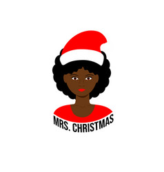 Black Girl African American Woman With Christmas