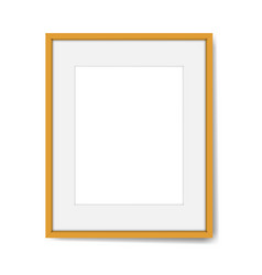 Empty Picture Or Photo Frame Realistic Wall