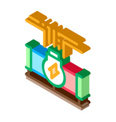 Geothermal Energy Pipe Isometric Icon