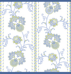 Jacobean Seamless Design Cool Color Combo