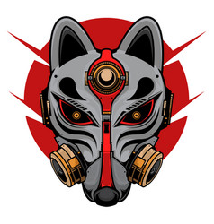 Japanese Cyborg Kitsune Mask