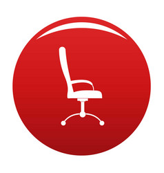 Massage Chair Icon Red