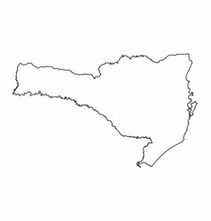 Santa Catarina State Outline Map