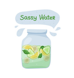 Sassy Water In Jar Flat Poster