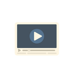 Video Player Icon Flat Web Interface