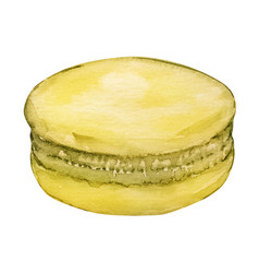 Watercolor Yellow Macarons