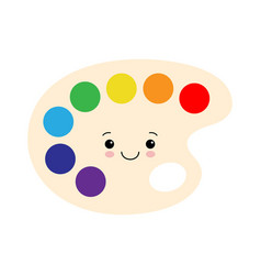 Kawaii Paint Palette Cute And Happy