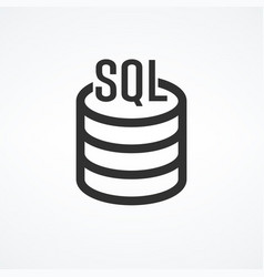 Linear Sql Icon From Internet Security