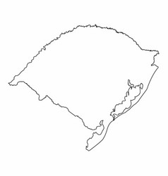 Rio Grande Do Sul State Outline Map