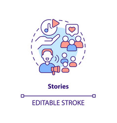 Stories Concept Icon