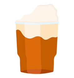 Flat Design Of Serving Object A Glass Of Fresh