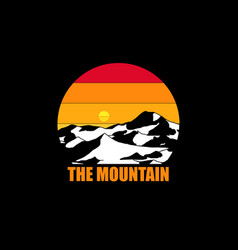 Mountain T Shirt Design Landscape