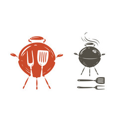 Outdoor Grill Symbol Bbq Food Concept