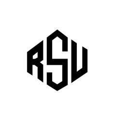 Rsv Logo Letter Polygon Hexagon