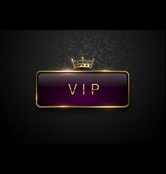 Vip Royal Purple Label With Golden Frame