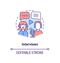 Interviews Concept Icon