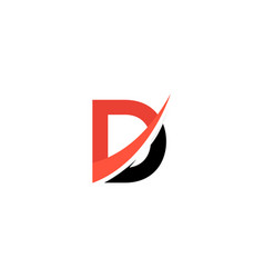 Letter D Pixels Logo Initial Design Template