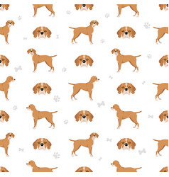 Portuguese Pointer Seamless Pattern Different