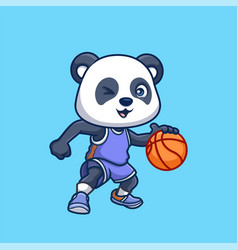 Basketball Panda Cute Cartoon