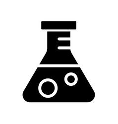 Conical Flask Black Glyph Icon