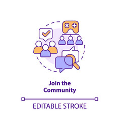 Join Community Concept Icon