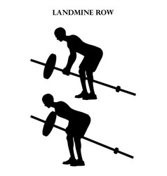 Landmine Row Exercise Strength Workout