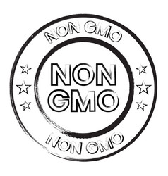 Non Gmo Badge Icon Sticker Seal For Food