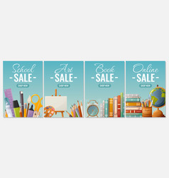 Set Of Sale Posters Items For School Art