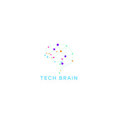 Technology Modern Brian Logo Design