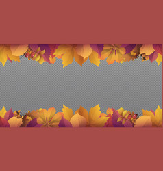 Autumn Red And Yellow Leaves Web Template