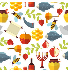 Jewish New Year Rosh Hashanah Pattern