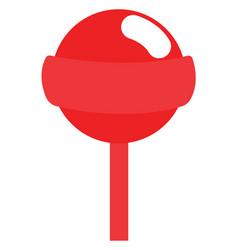 Red Lolipop On A White Background