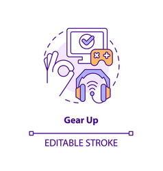 Gear Up Concept Icon