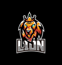 Lion Esport Mascot Gaming Logo