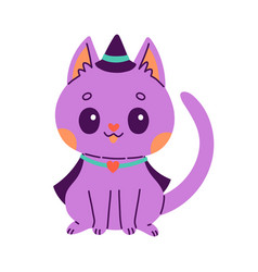 Happy Halloween Of Purple Cat