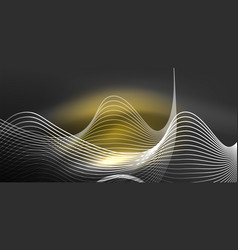 Neon Laser Lines Circles Waves Abstract