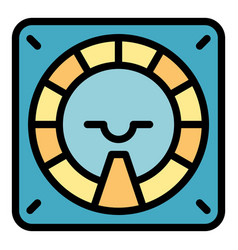 Aircraft Radar Repair Icon Color Outline