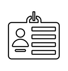 Card Id Identification Outline Icon Line Art