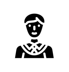 Diligent Family Man Glyph Icon