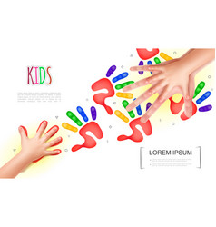 Light Kids Hands Concept