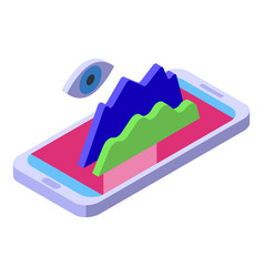 Phone Metaverse On Icon Isometric