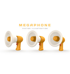 3d Cartoon Megaphone Speaking Trumpet